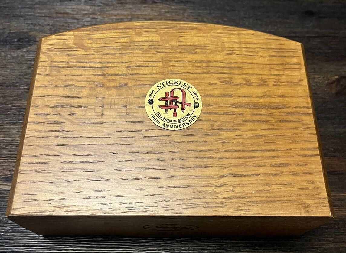 Stickley Mission Style Oak Napkin Holder Rare 100th Anniversary Collection Piece