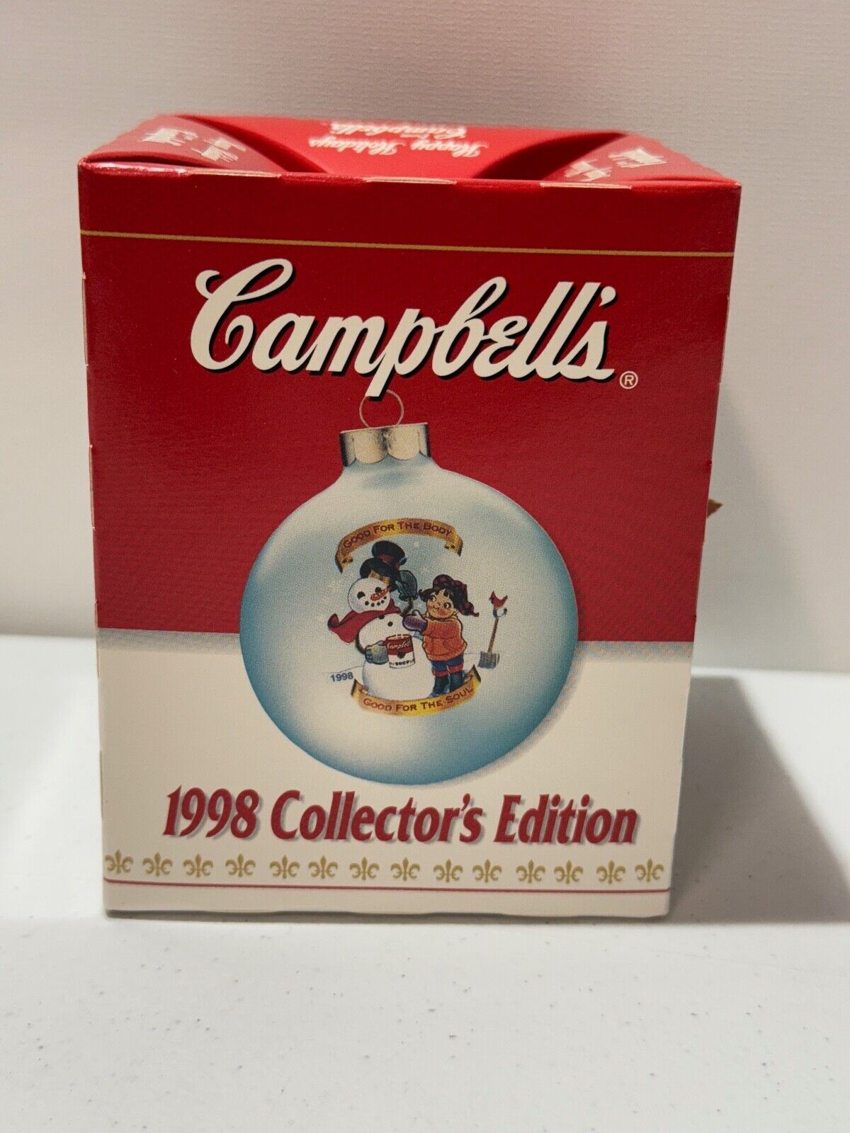 Vtg 1998 Collectors Edition Campbell's Christmas Ornament Campbells Soup NEW
