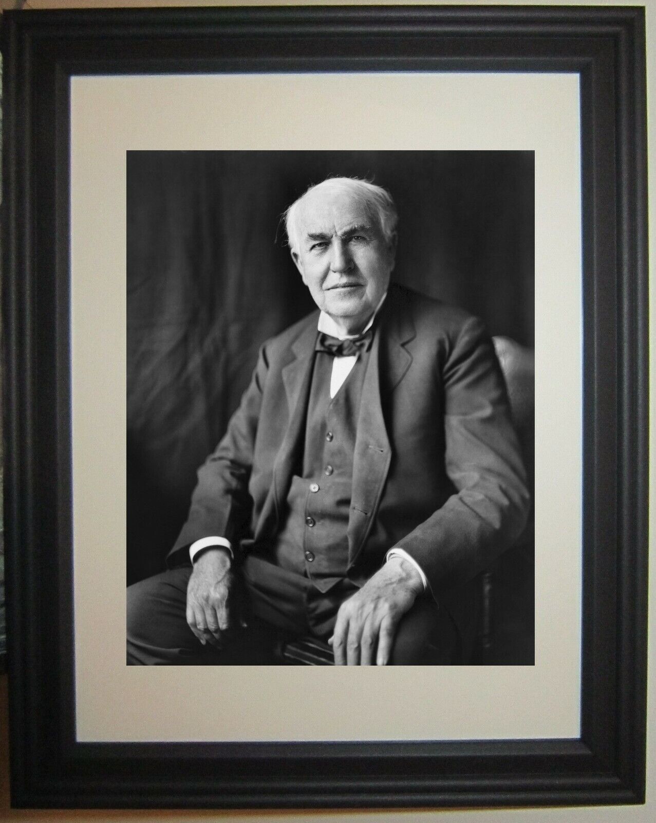 Thomas Edison Famous Inventor Engineer Framed Matted Photo Picture Photograph a