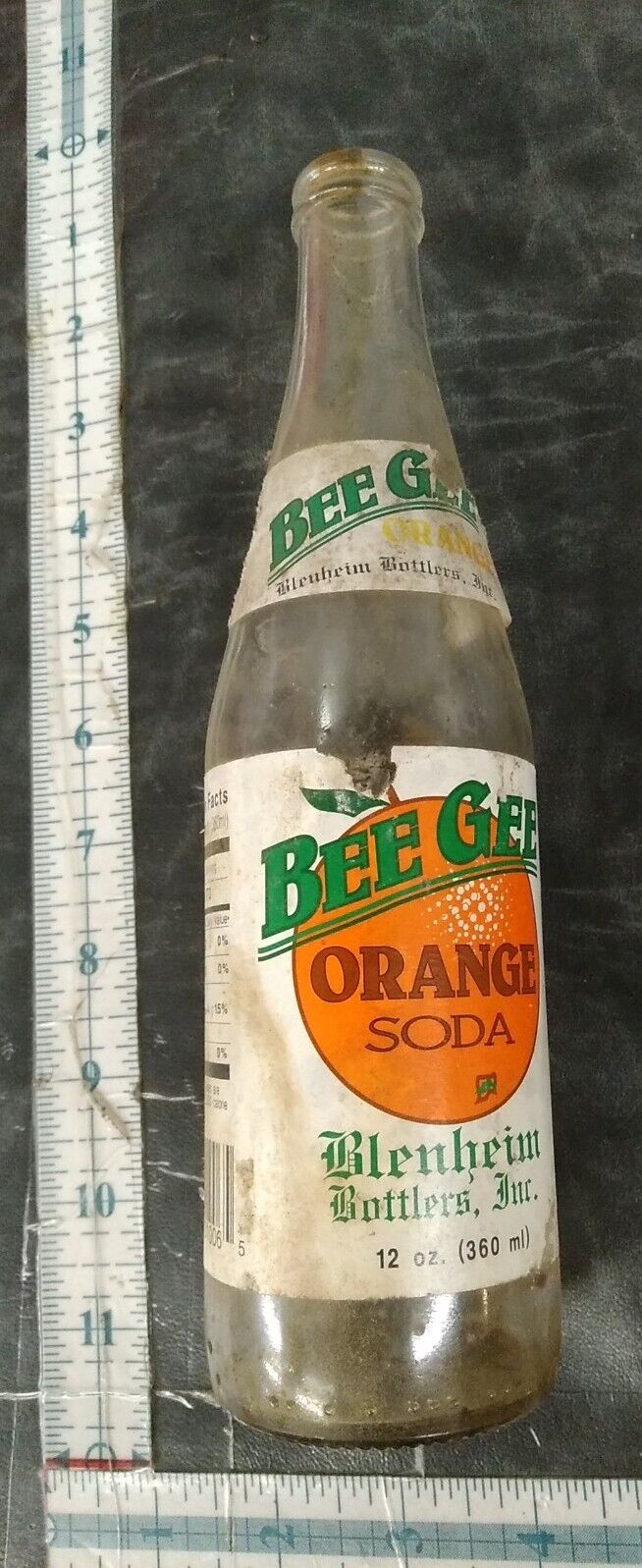 Bee Gee Grape Soda Blenheim Bottle Rare