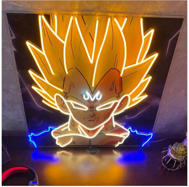 ANIME NEON LED LIGHT SIGN GOKU Dragon Ball Z DBZ CARTOON - US SELLER 20x20“