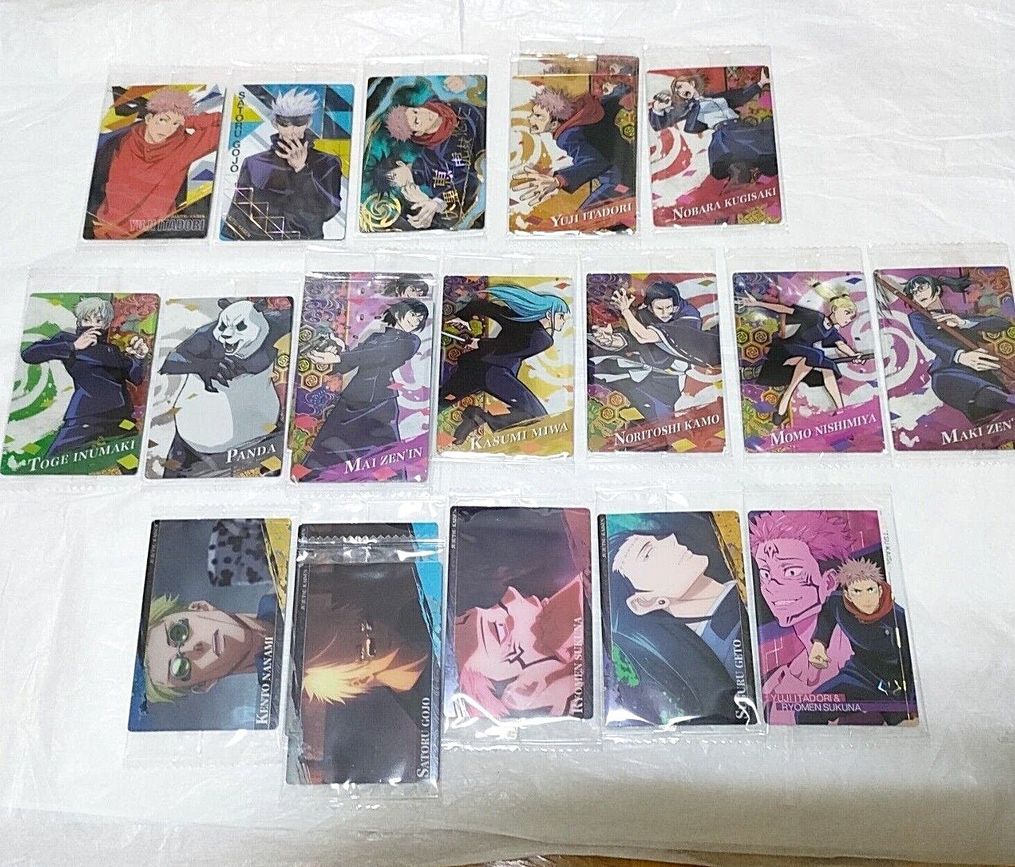 Jujutsu Kaisen Wafer card 2 17 type set without complete Total 20 cards BANDAI