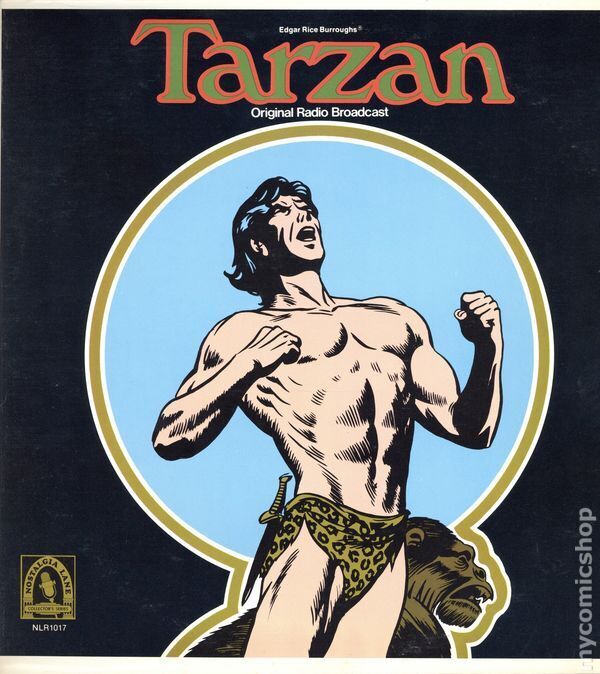 Tarzan Original Radio Broadcasts Record Album 1977 VG Stock Image Low Grade
