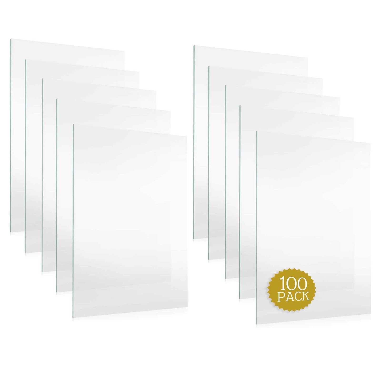 100 Sheets Of Non-Glare UV-Resistant Frame-Grade Acrylic Replacement for 13x16