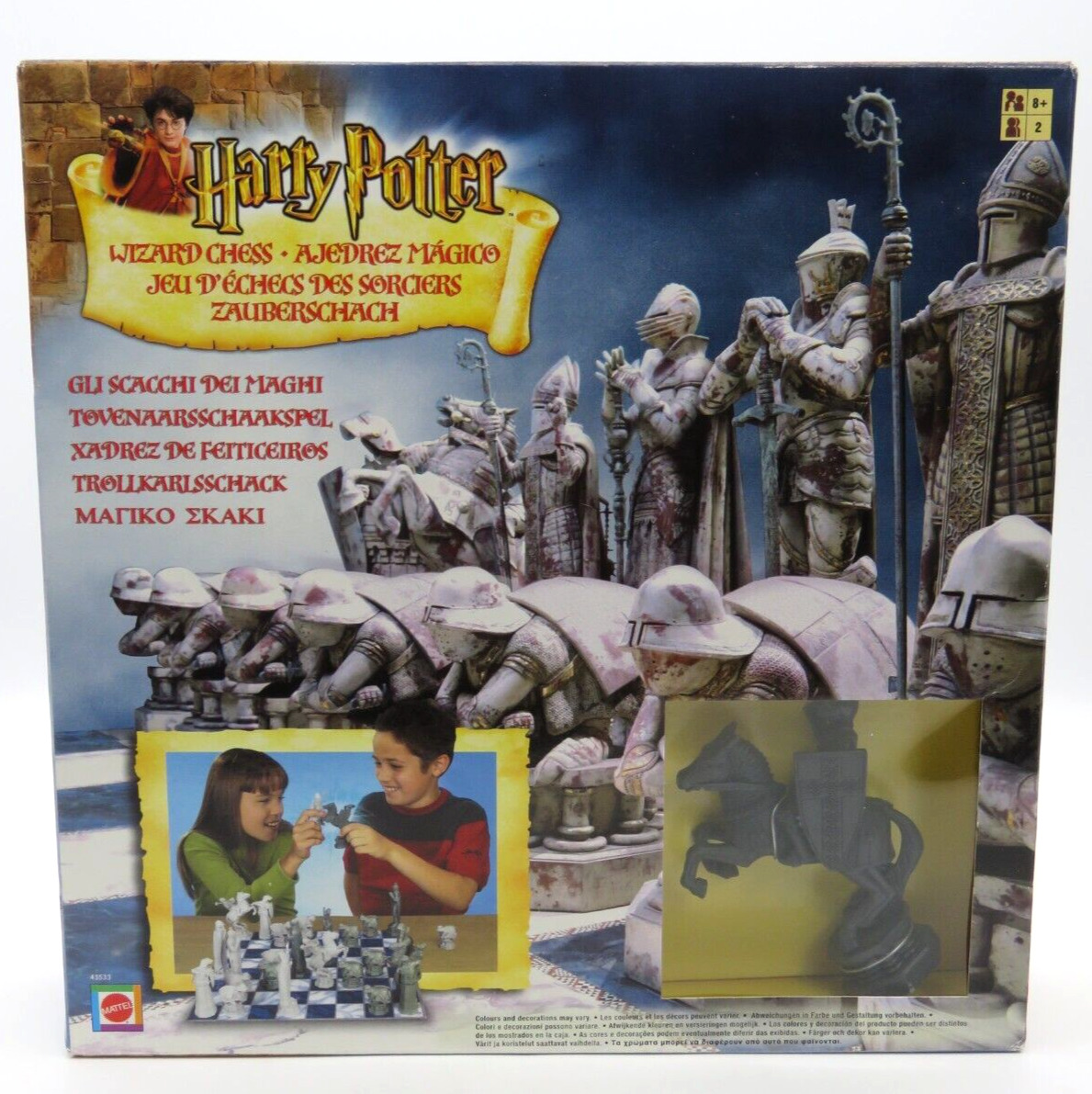 Vintage Mattel 2002 Harry Potter Wizard Chess Set-Board Game New Sealed
