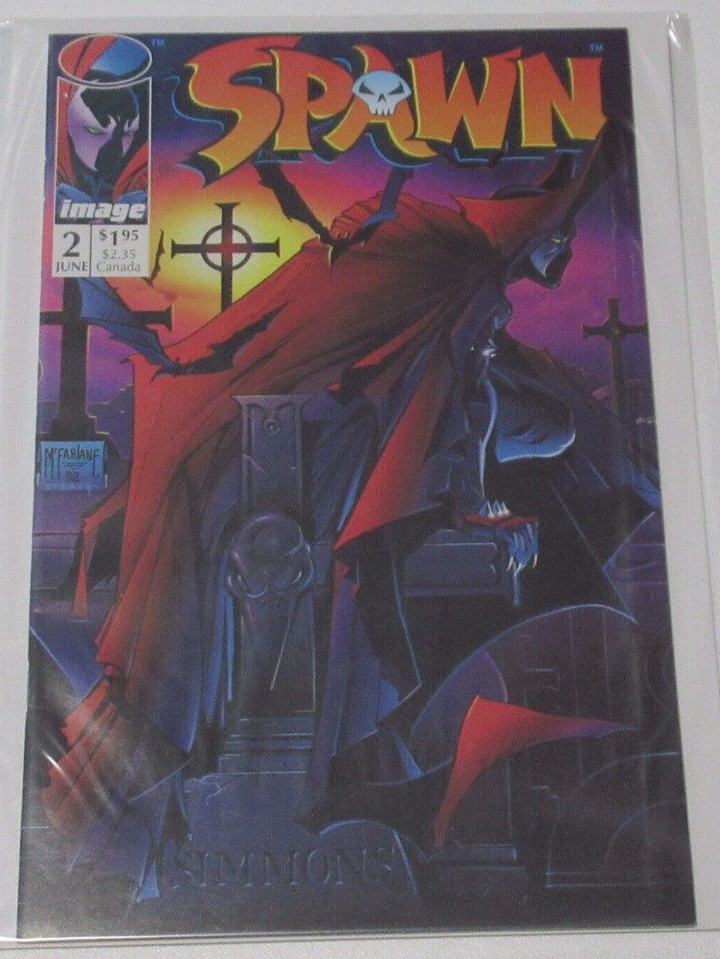 Spawn #2 Comic Book Image Comics Todd McFarlane 1992 Violator 1st Appearance