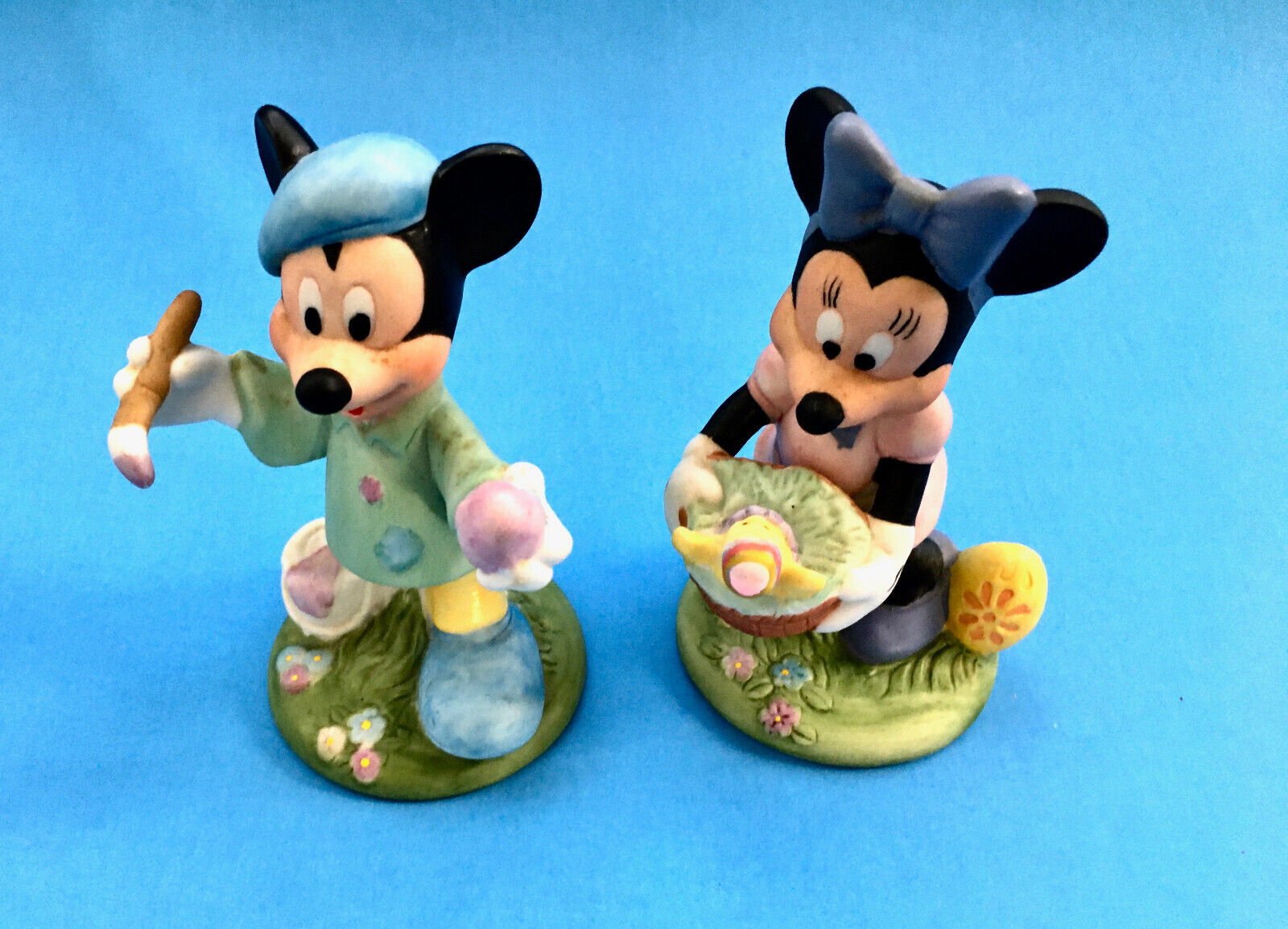 Disney Schmid Micky & Minnie Mouse Ceramic Figurines