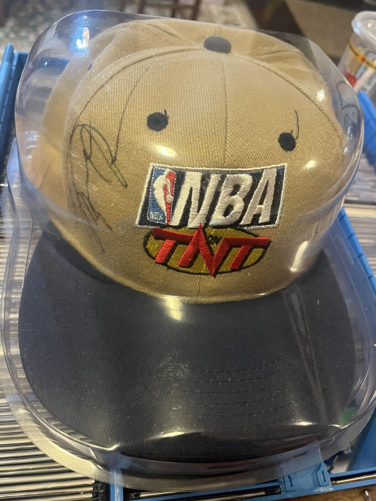 Michael Jordan Signed Bulls 1990’s Hat Auto NBA On TNT Rare Pacers Playoff Game