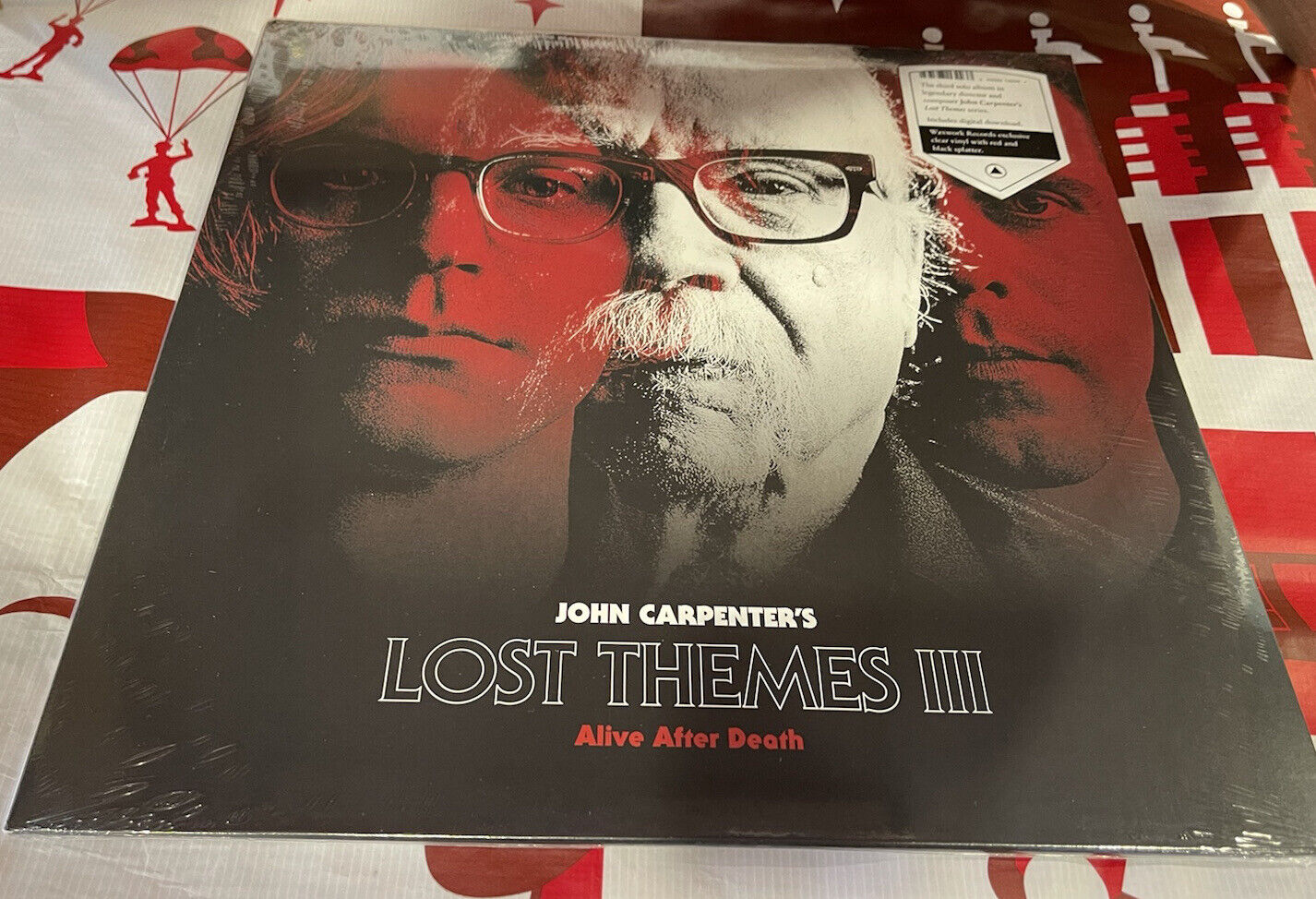John Carpenter Lost Themes III 3 Clear W/ Red & Black Splatter LP Record Vinyl
