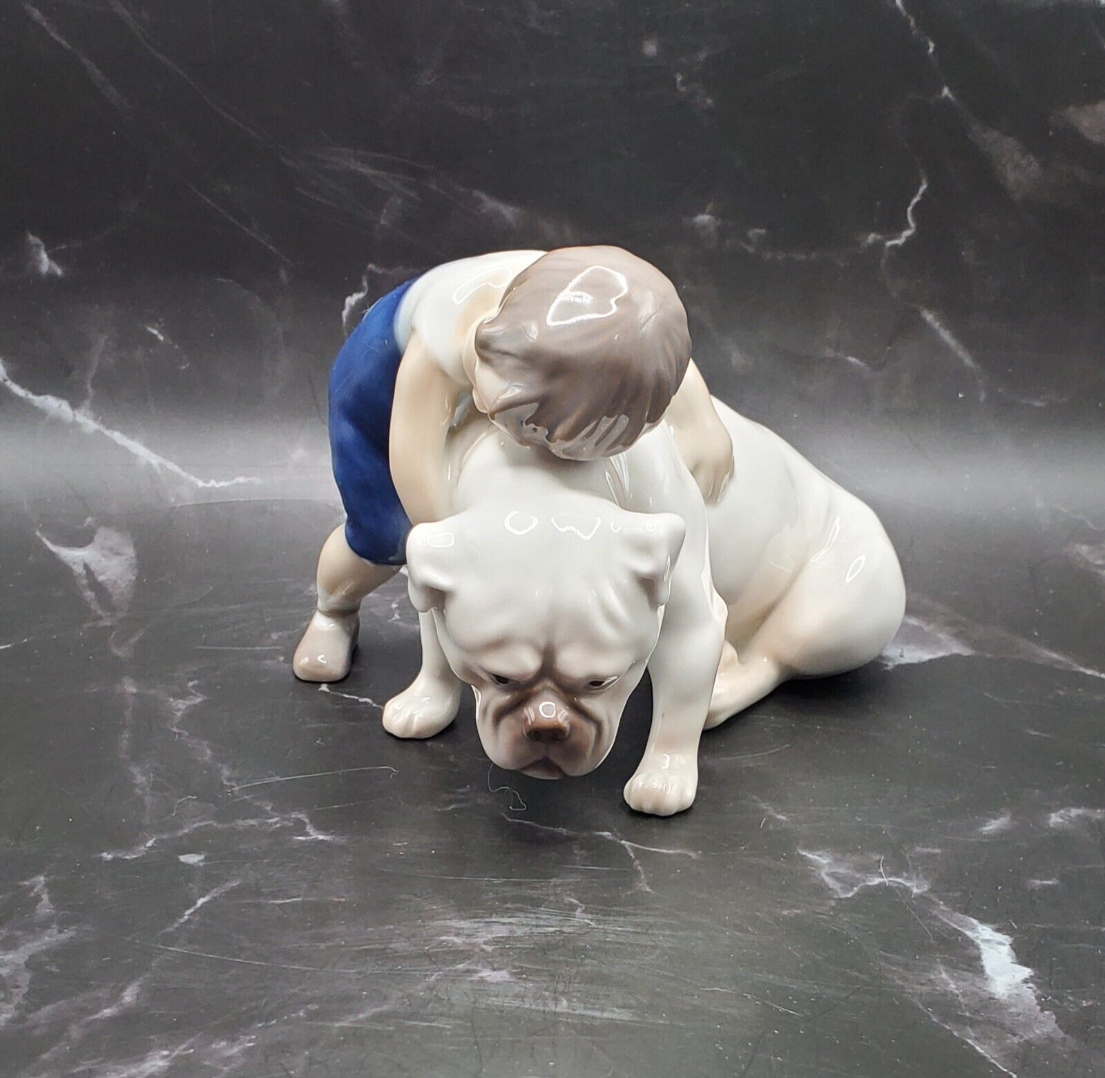 VTG B&G(Bing&Grondahl)Denmark Porcelain Best Friends Unconditional Love Figurine
