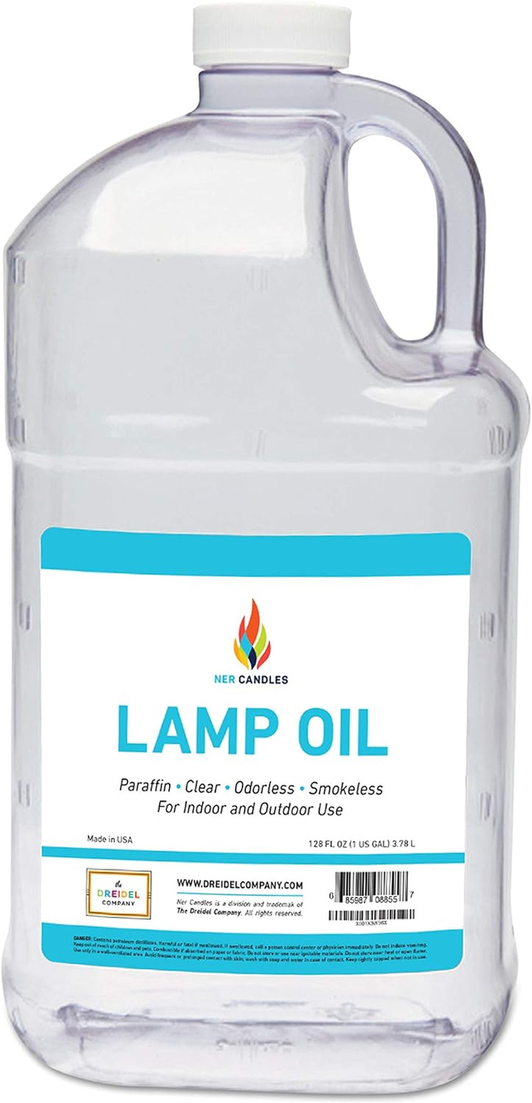 Liquid Paraffin Lamp Oil - 1 Gallon - Smokeless, Odorless, Ultra Clean Burning