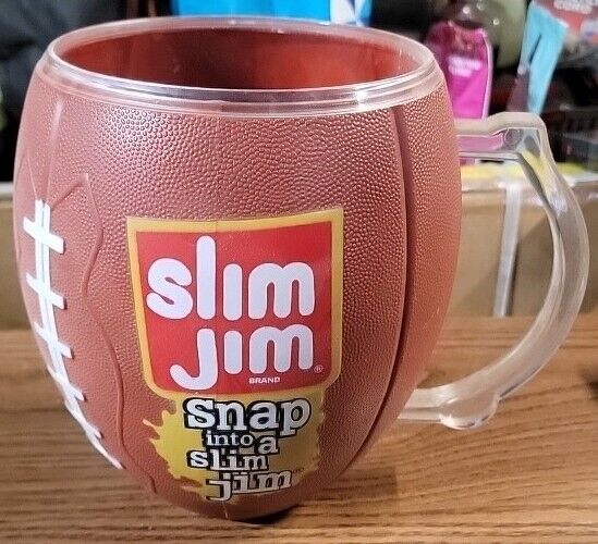 Slim Jim Large Plastic Football Store Display Cup / Mug / Bowl