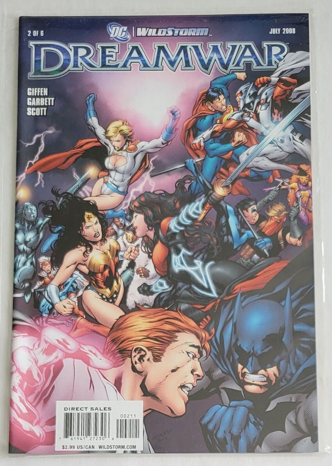 DC/WildStorm Comic Book....DreamWar #2, July 2008, Very Good Condition 