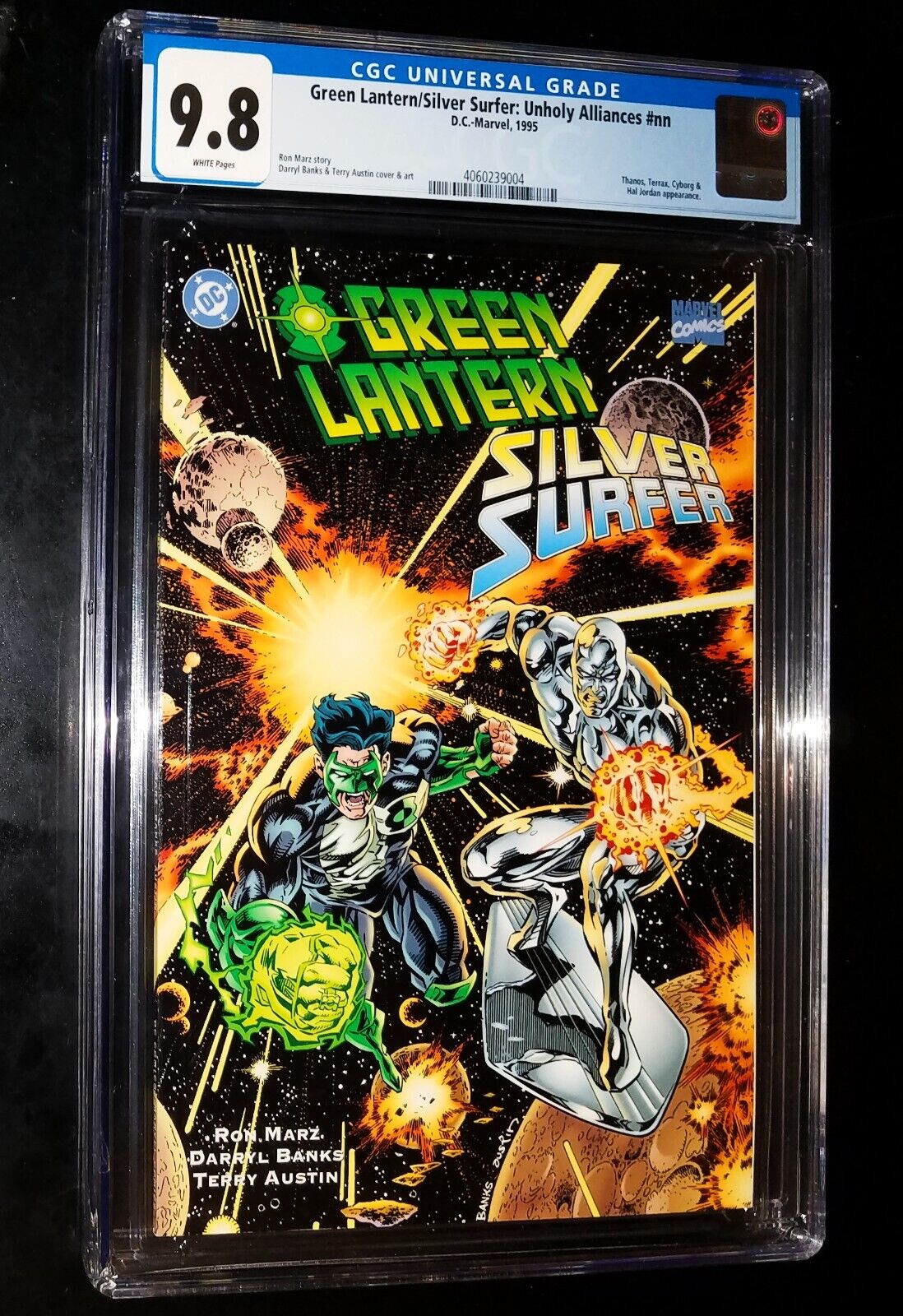 GREEN LANTERN/SILVER SURFER UNHOLY #1 #nn 1995 DC Marvel Comics CGC 9.8 NM-MT