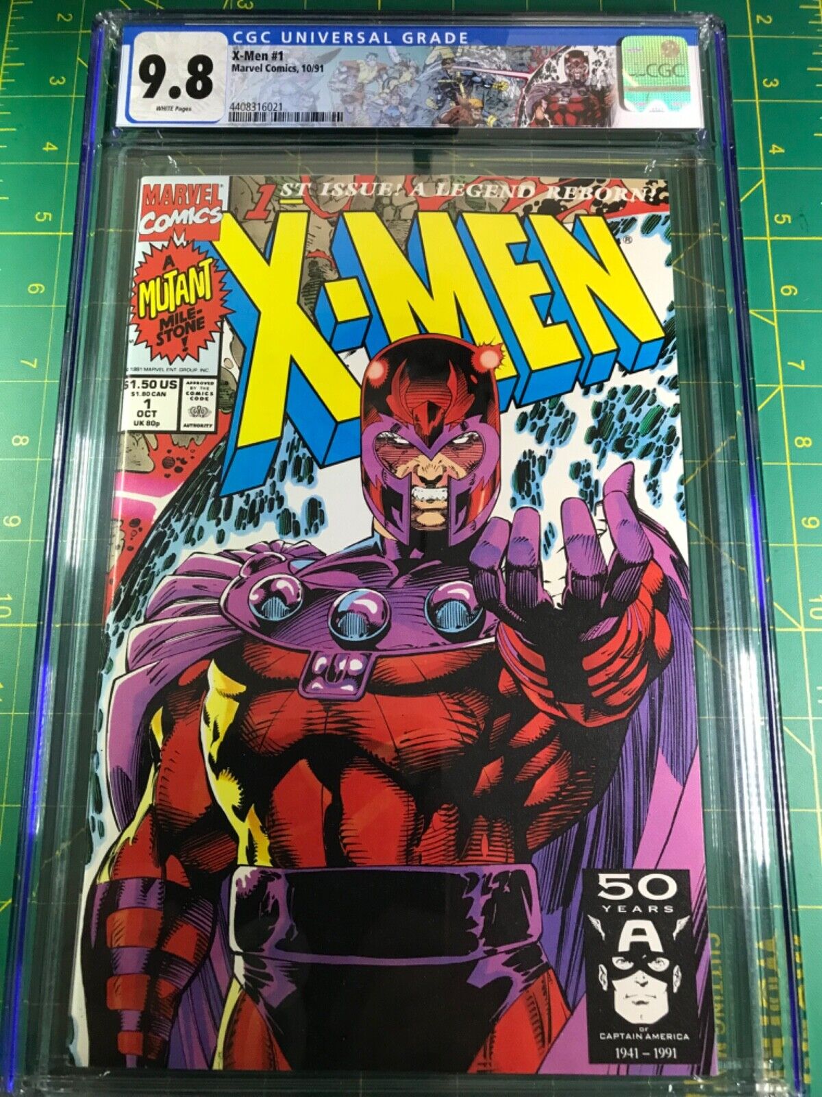 X-Men #1 CGC 9.8 1991 1st App Acolytes Magneto Jim Lee Cover D Custom Label