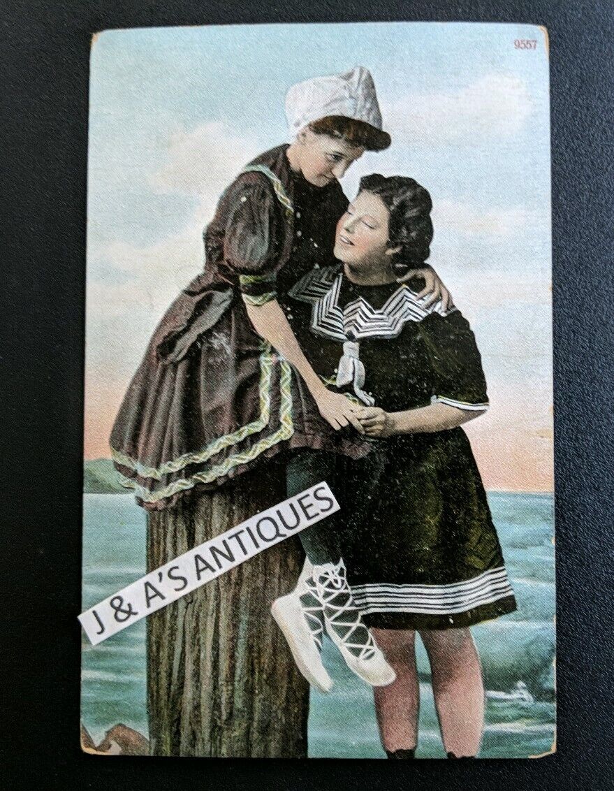 Antique Two Women Gay Interest c1900's Postcard ~ Made in Germany