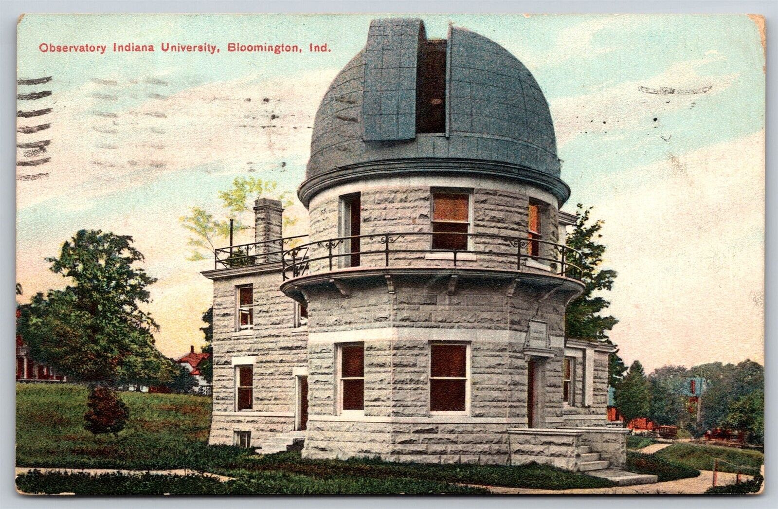 Postcard Observatory Indiana University, Bloomington 1908 B178