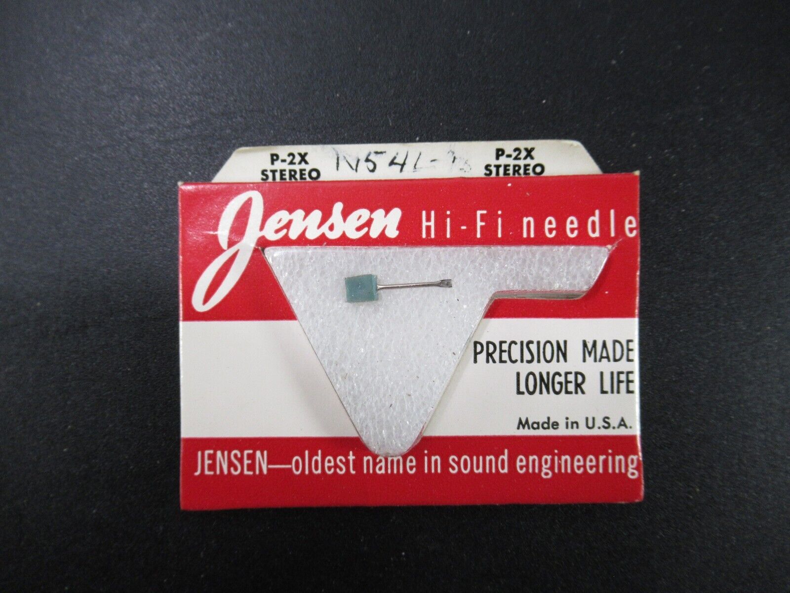 JENSEN Hi-Fi Needle, Phonograph Needle, P-2X, New (HB)