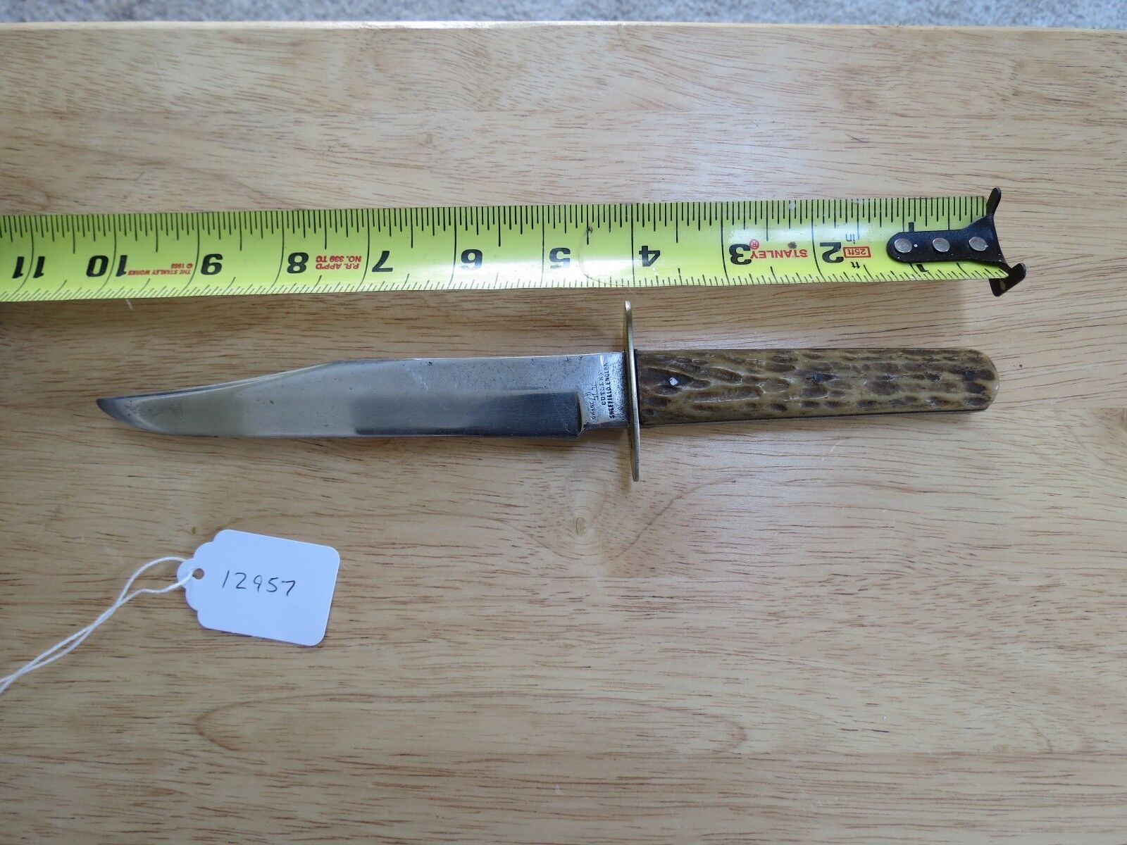Antique Fixed Blade knife Crane Cutlery Sheffield England (lot#12957)