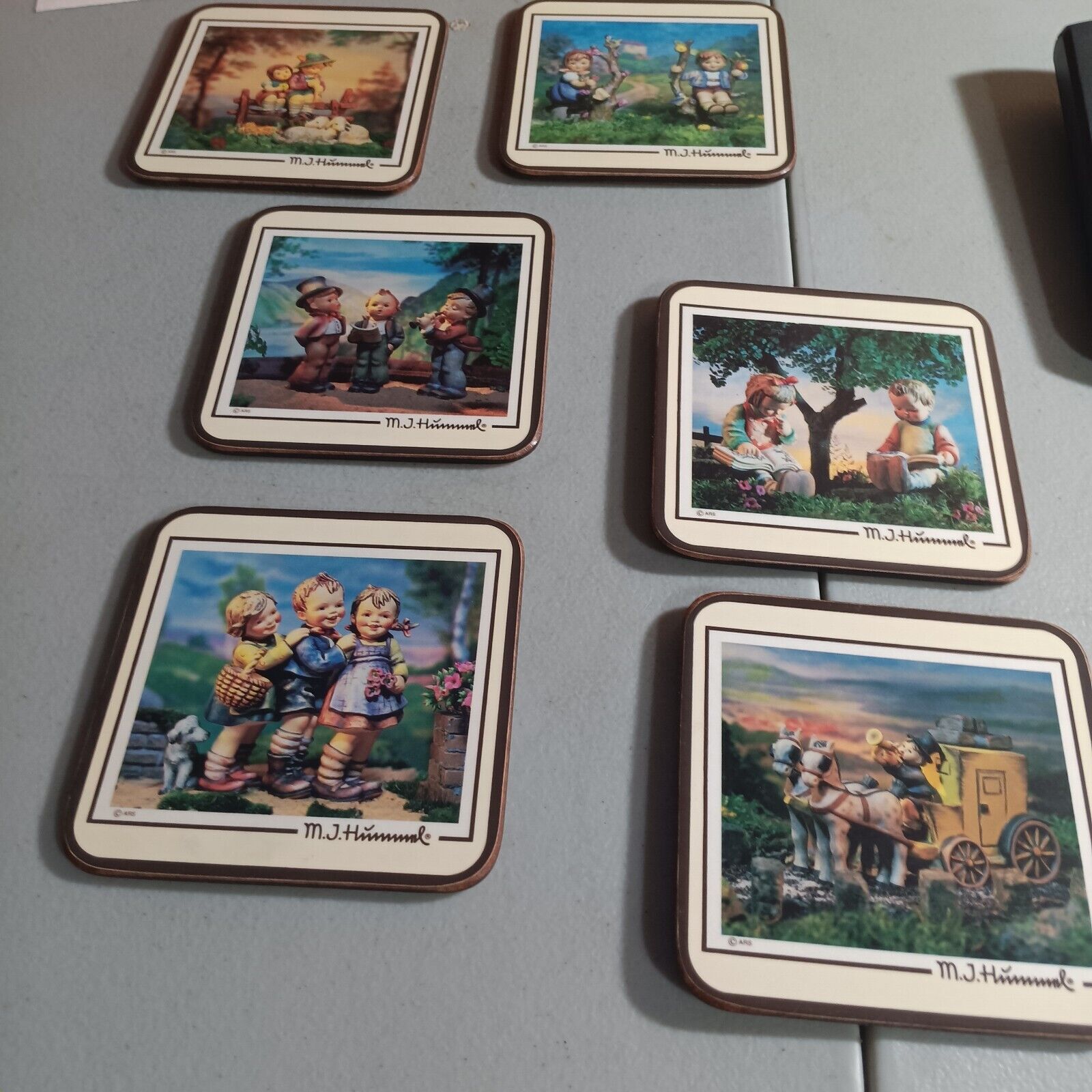 1986 Pimpernel Hummel Deluxe Coaster- set of 6 - made in England (P3)