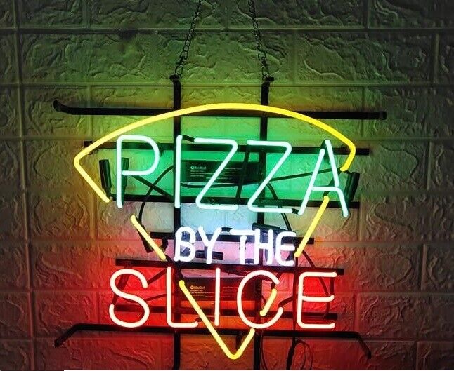 New Pizza By The Slice Store Neon Sign Light 20