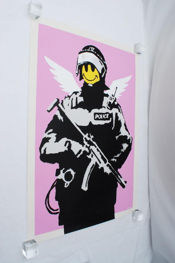 Wcp Banksy Flying Copper Pink Reproduction