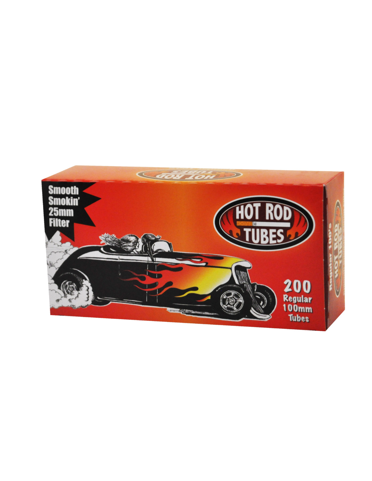 Hot Rod Tube Cigarette Tubes 200 Count Per Box Regular King Size (Pack of 50)