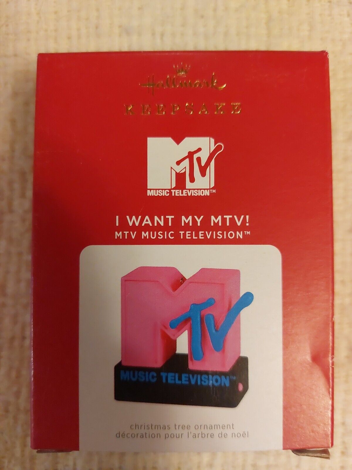 Hallmark Keepsake MTV Music Television I Want My MTV Christmas Ornament NEW