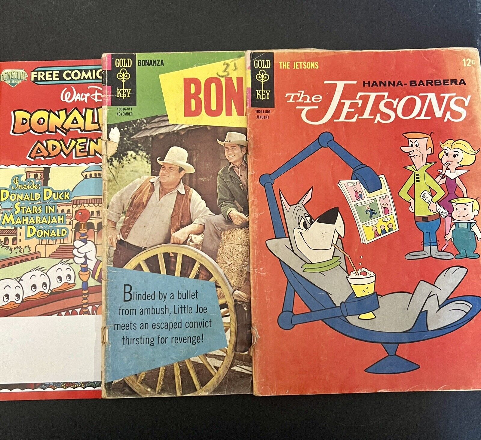 Vintage Comic Book Lot~Bonanza~The Jetsons~Disney~