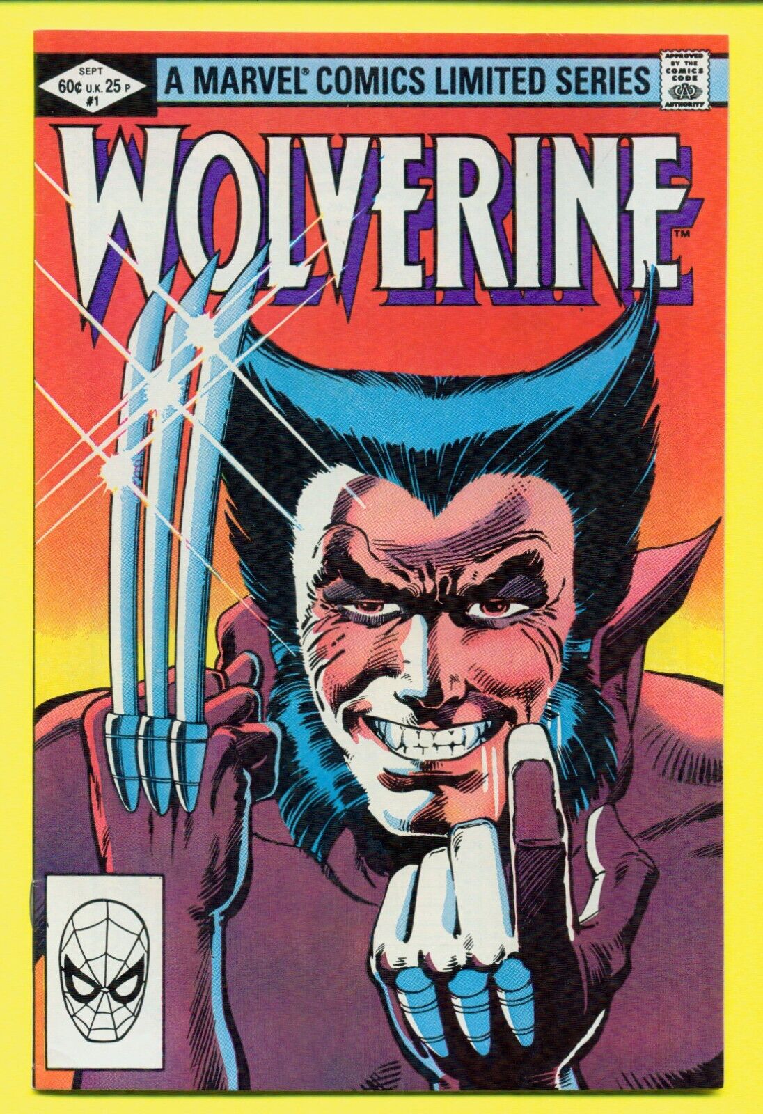 Wolverine #1-4 FULL RUN SEP -DEC 1982 1st Solo Limited Series Frank Miller L-310
