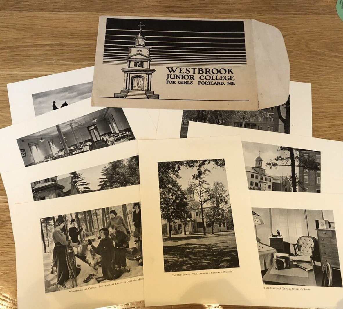 Westbrook Junior College for Girls, Portland Maine- 8 Photos and Mailer - c1930s