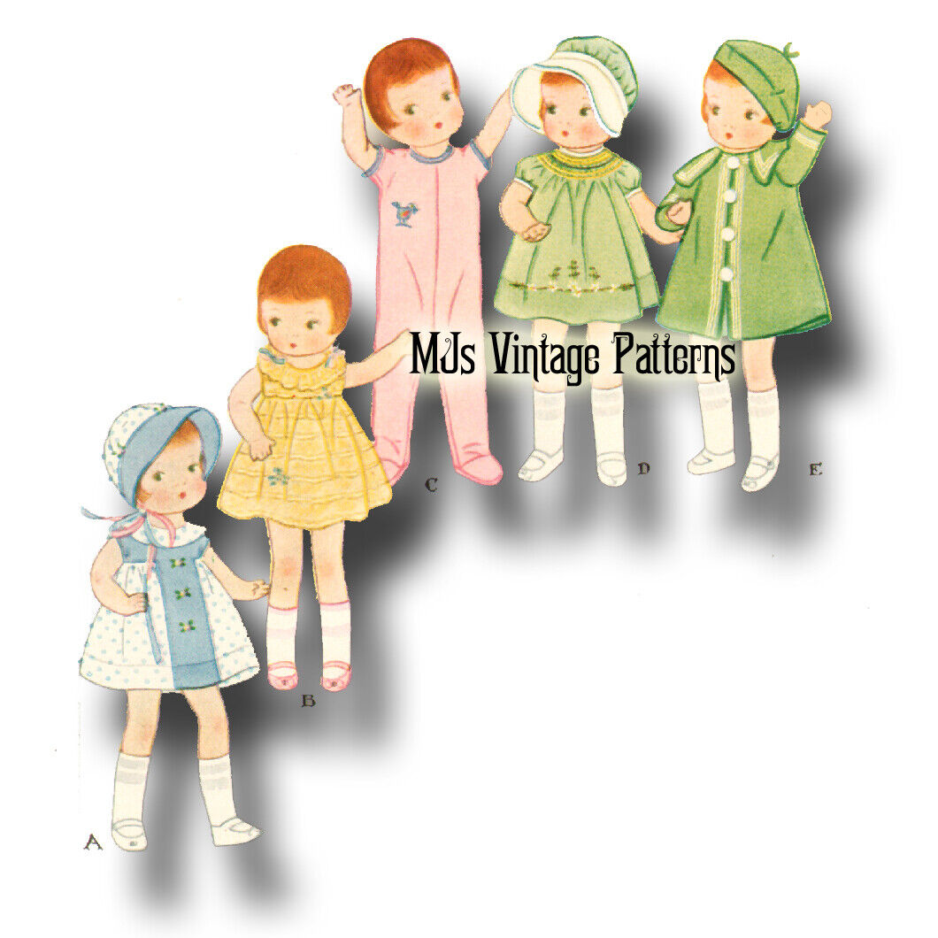 Vintage 1930s Patsy Composition Doll Dress Pattern ~ Patsyette 9