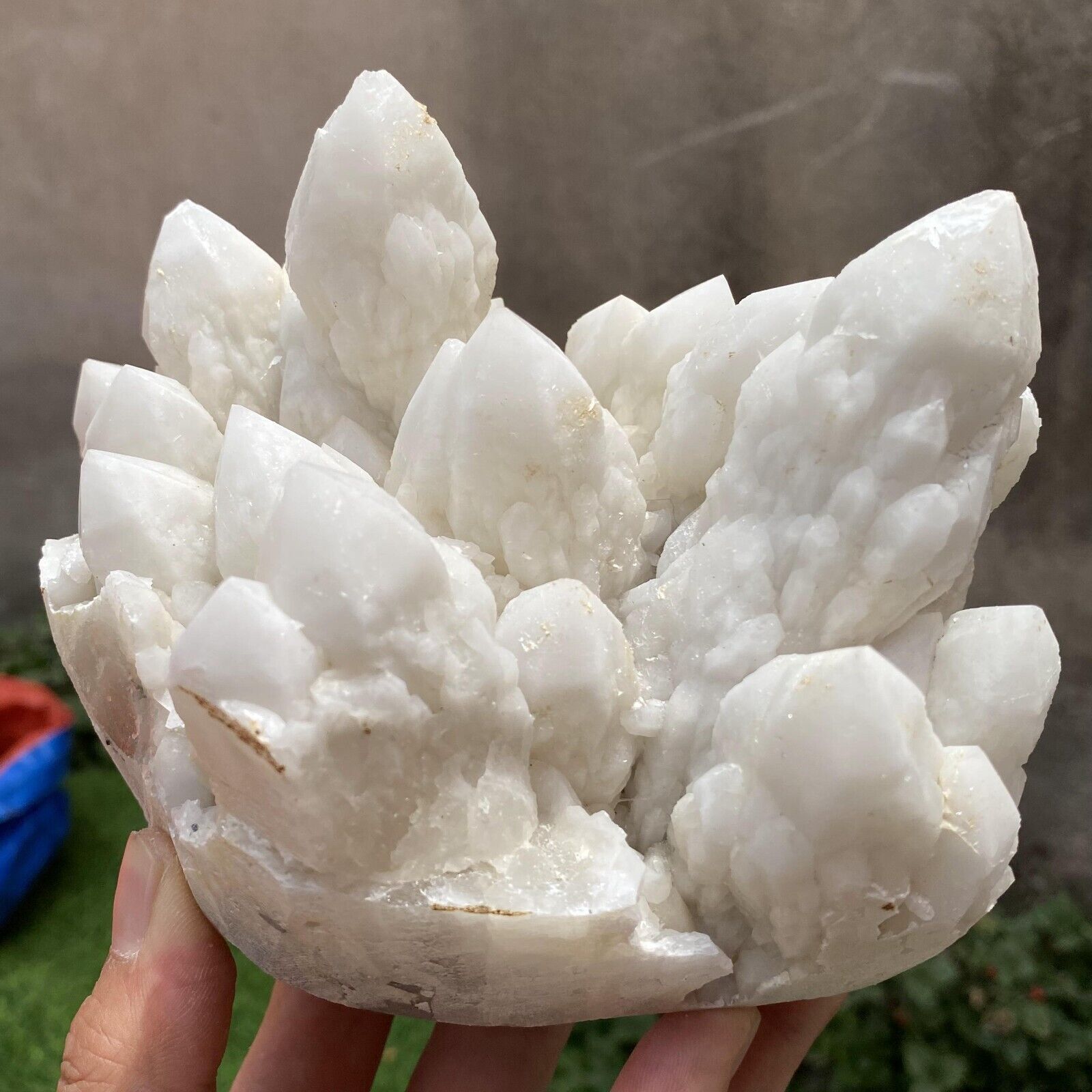 3.7lb Natural Candle Pineapple Cluster Quartz Specimen Crystal Mineral Healing