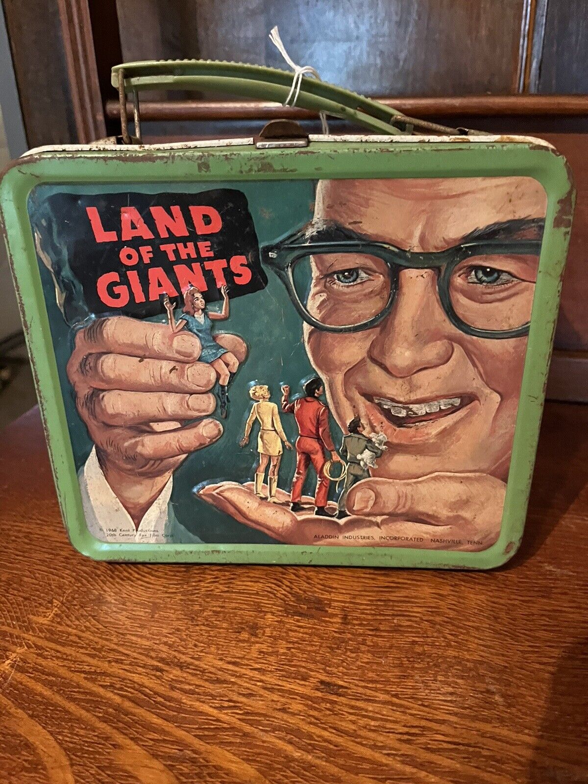 Vintage Land of the Giants Metal Embossed Lunchbox by Aladdin, No Thermos. ~1968