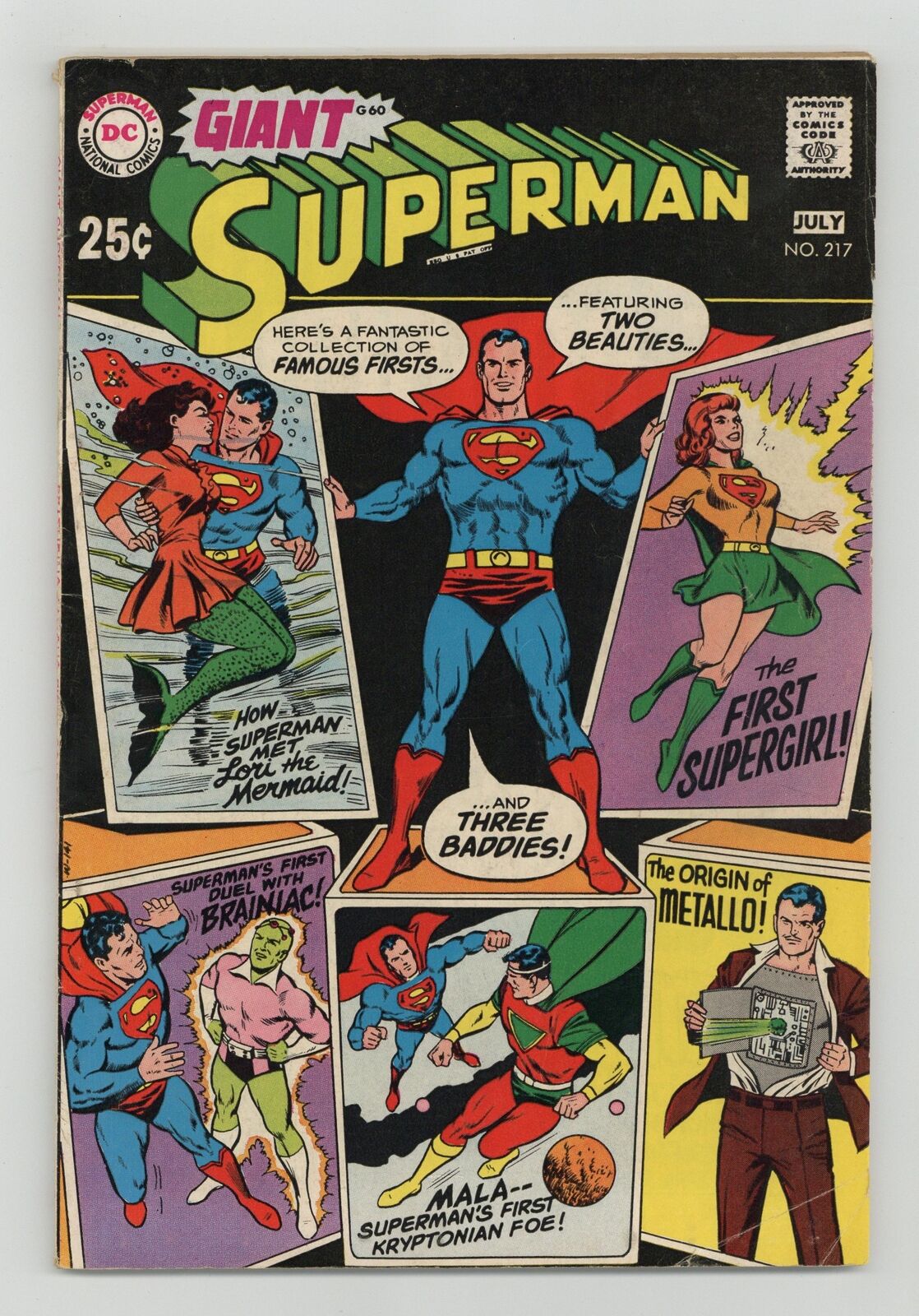 Superman #217 VG 4.0 1969
