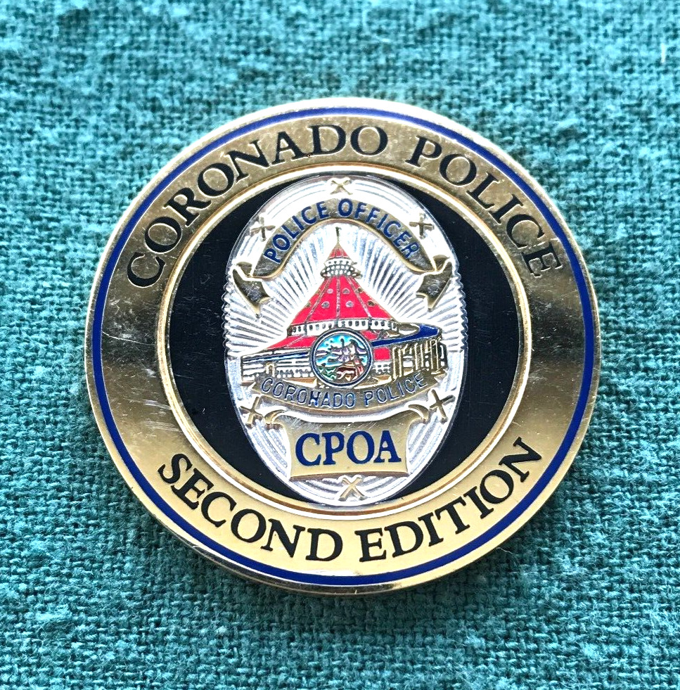 Coronado California Police Chief Lou Scanlon CPOA Second Edition Challenge Coin