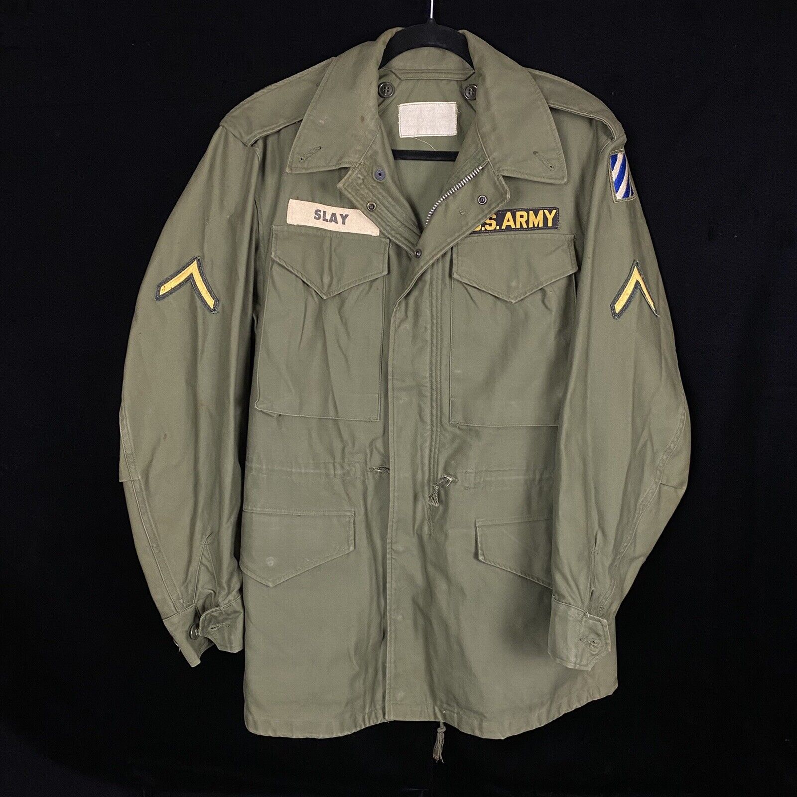 US Army M-1951 Field Jacket Korean War 3rd Infantry Named Coat