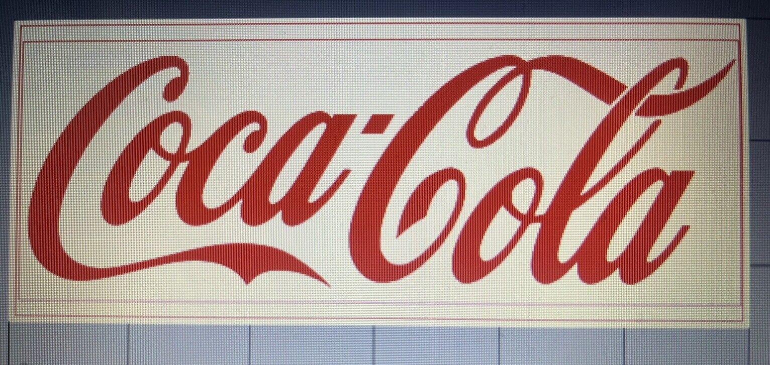 TWO New Coca-Cola Coke Logo Decal Sticker Die-Cut Vinyl Coca Cola 6”x 2” RED