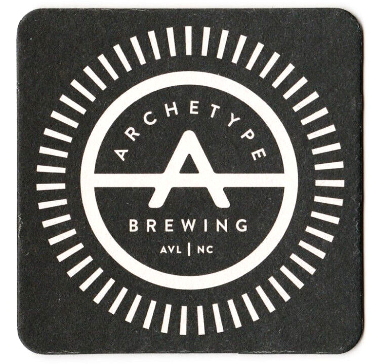 Archetype Brewing Beer Coaster  Asheville NC