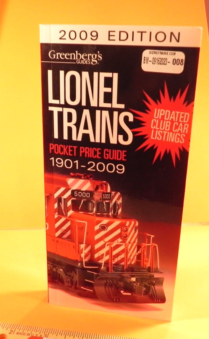 Greenberg\'s 2009 Edition Lionel Trains Pocket Guide 1901-2009 Updated Listings