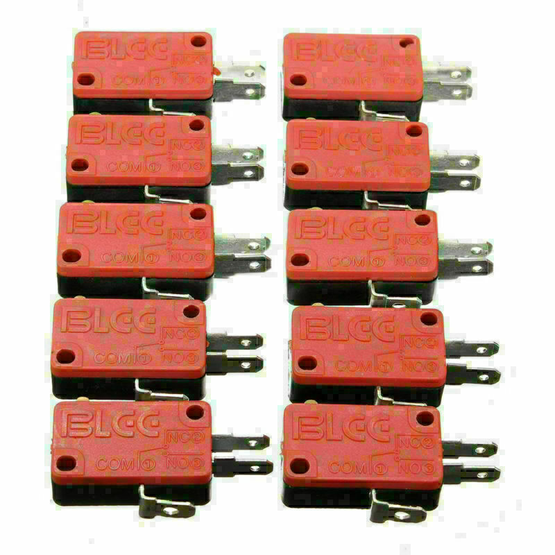 Arcade microswitch button Zippy replacement 3T 10Pcs Push Button Micro Switch