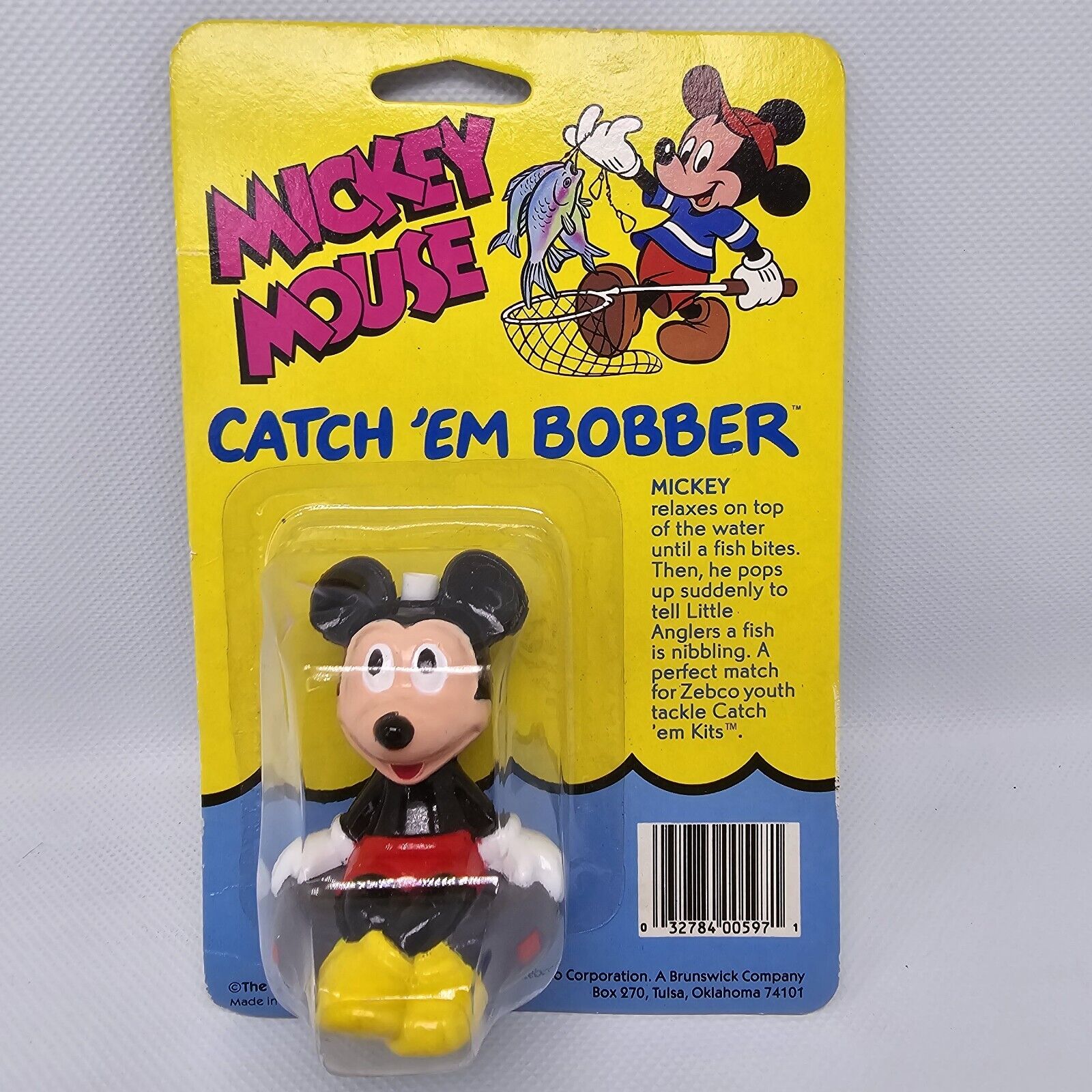 Vintage Zebco Mickey Mouse Catch ‘em Bobber New Old Stock