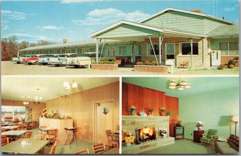Fremont, Indiana Postcard HOLIDAY HOUSE MOTEL Highway 27 Roadside c1960s Unused