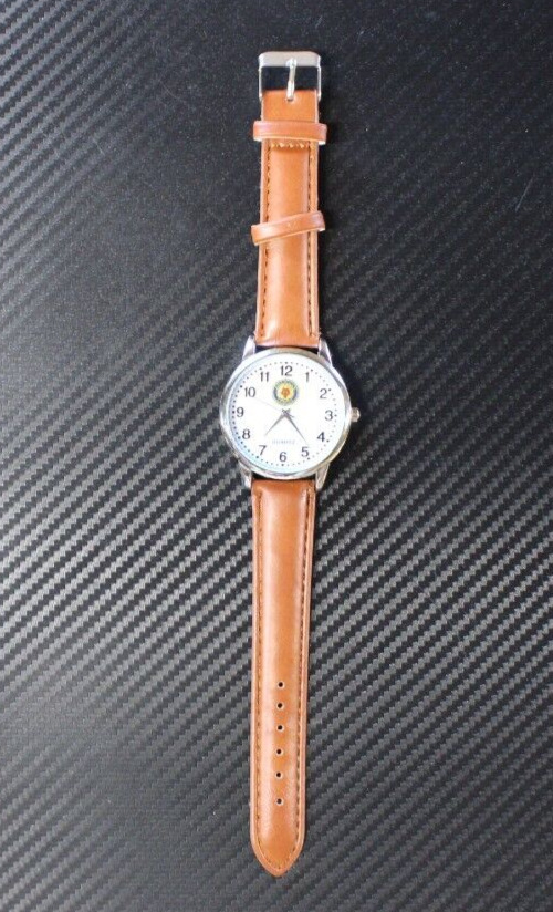 Vintage American Legion Quartz Movement Watch With Leather Band New Battery