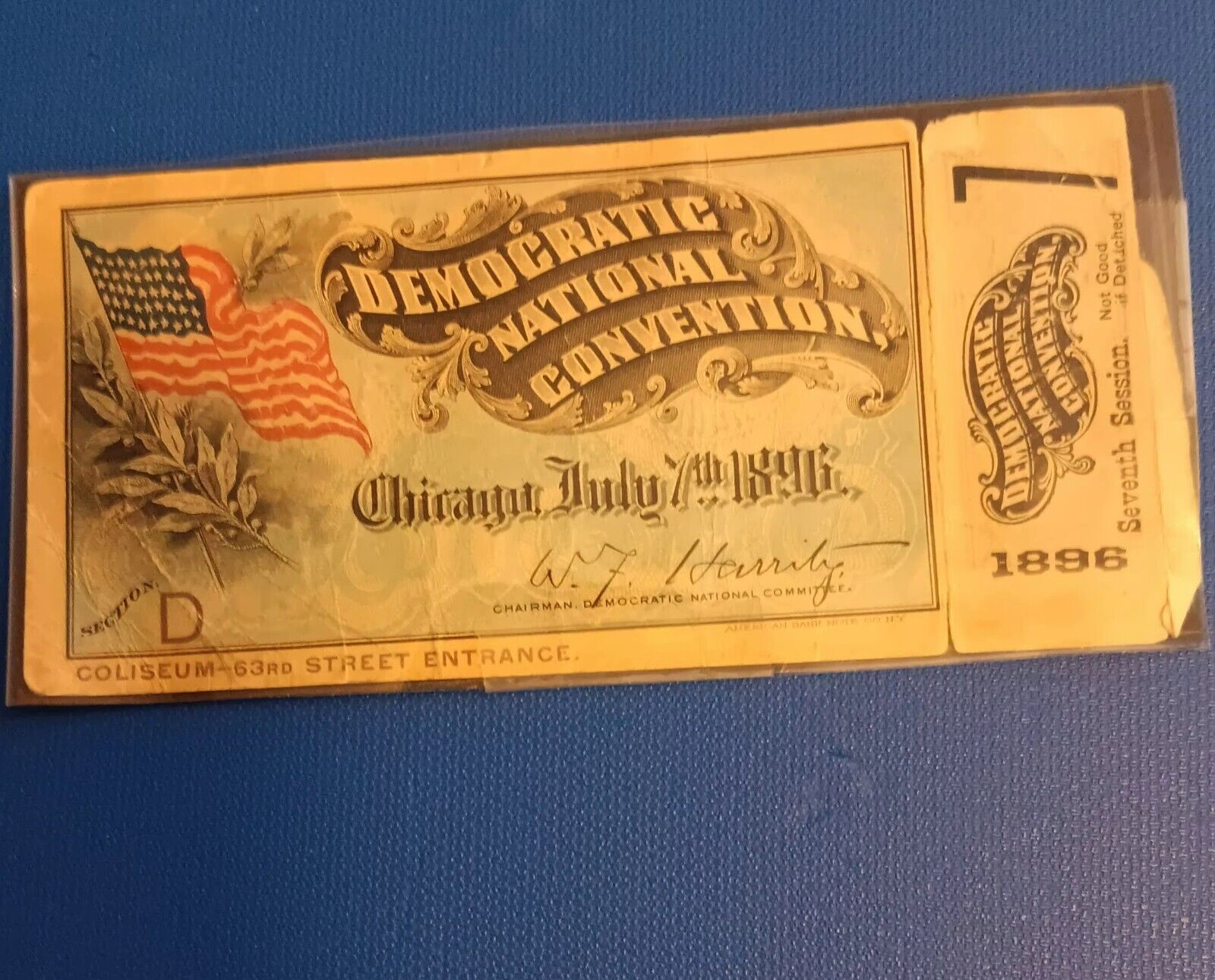 1896 Democratic national convention ticket