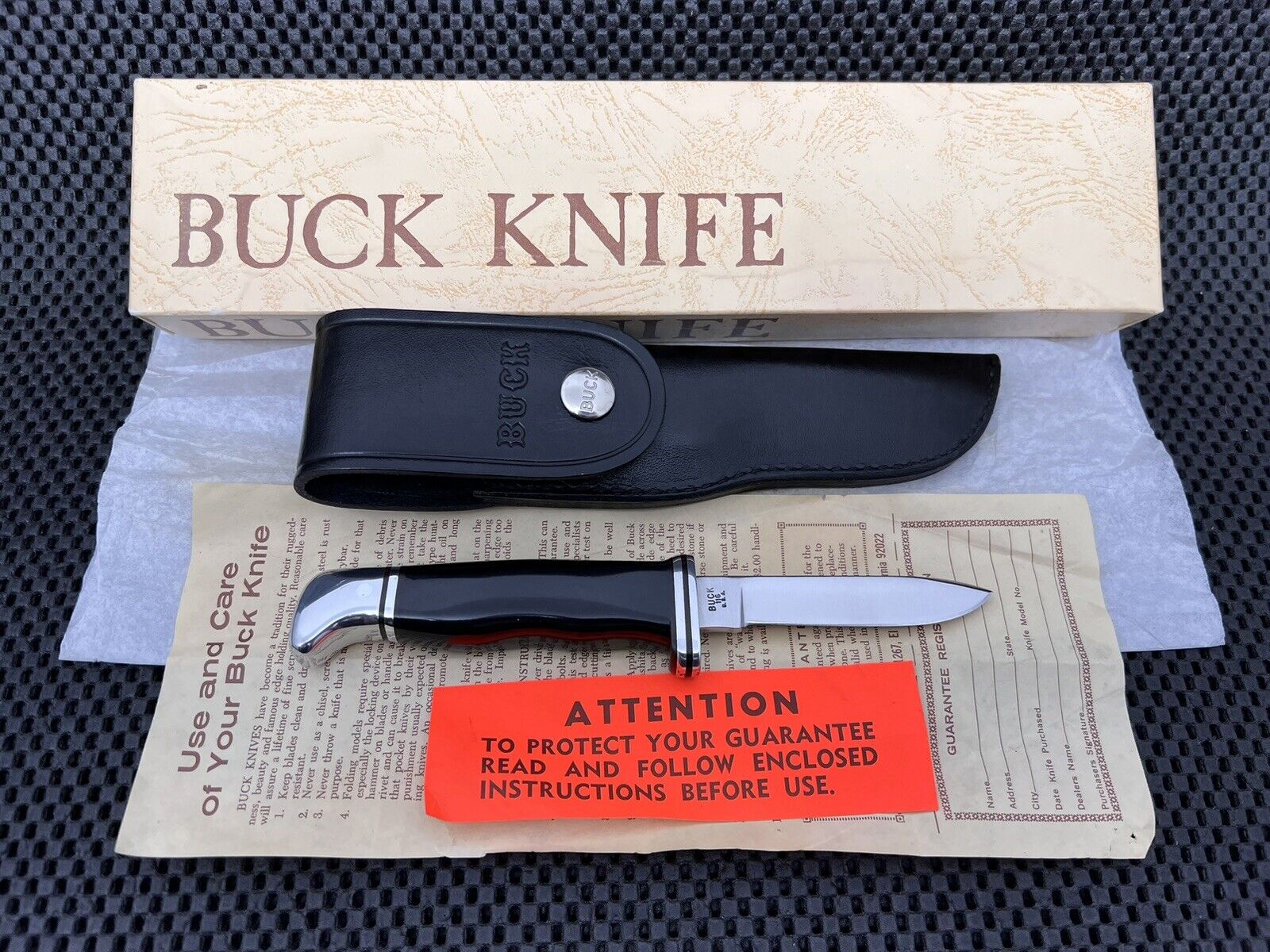 VINTAGE BUCK 116 CAPER HUNTING FIXED BLADE KNIFE
