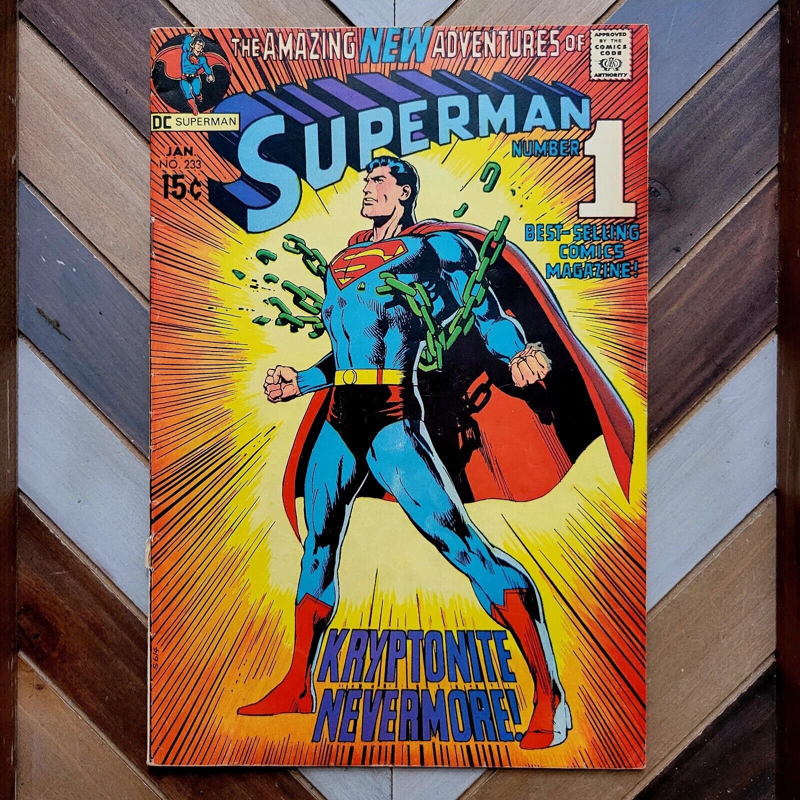 SUPERMAN #233 VG (DC 1971) Iconic NEAL ADAMS Cover \