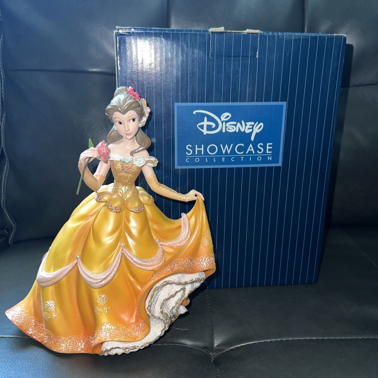 Disney Showcase BELLE Couture de Force Princess Figurine #4031545 Yellow Dress