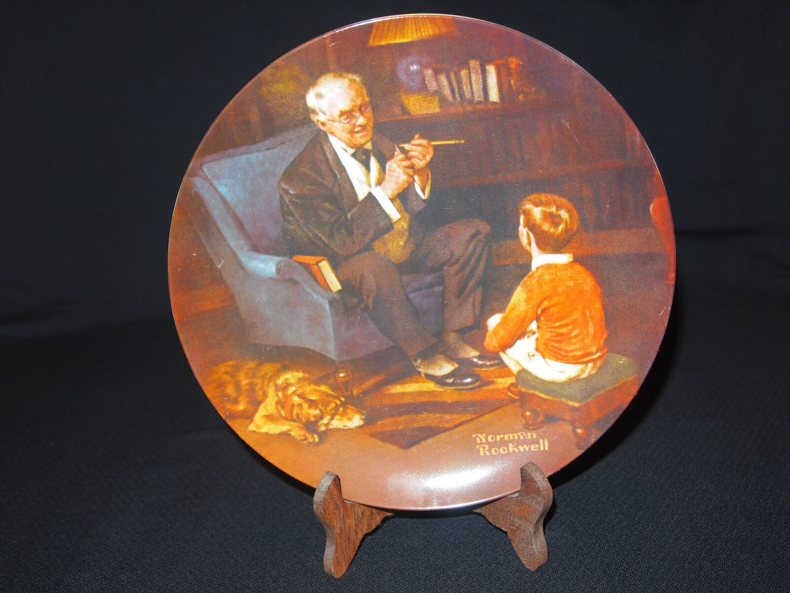 VTG NORMAN ROCKWELL COLLECTOR PLATE - THE TYCOON - 15893L