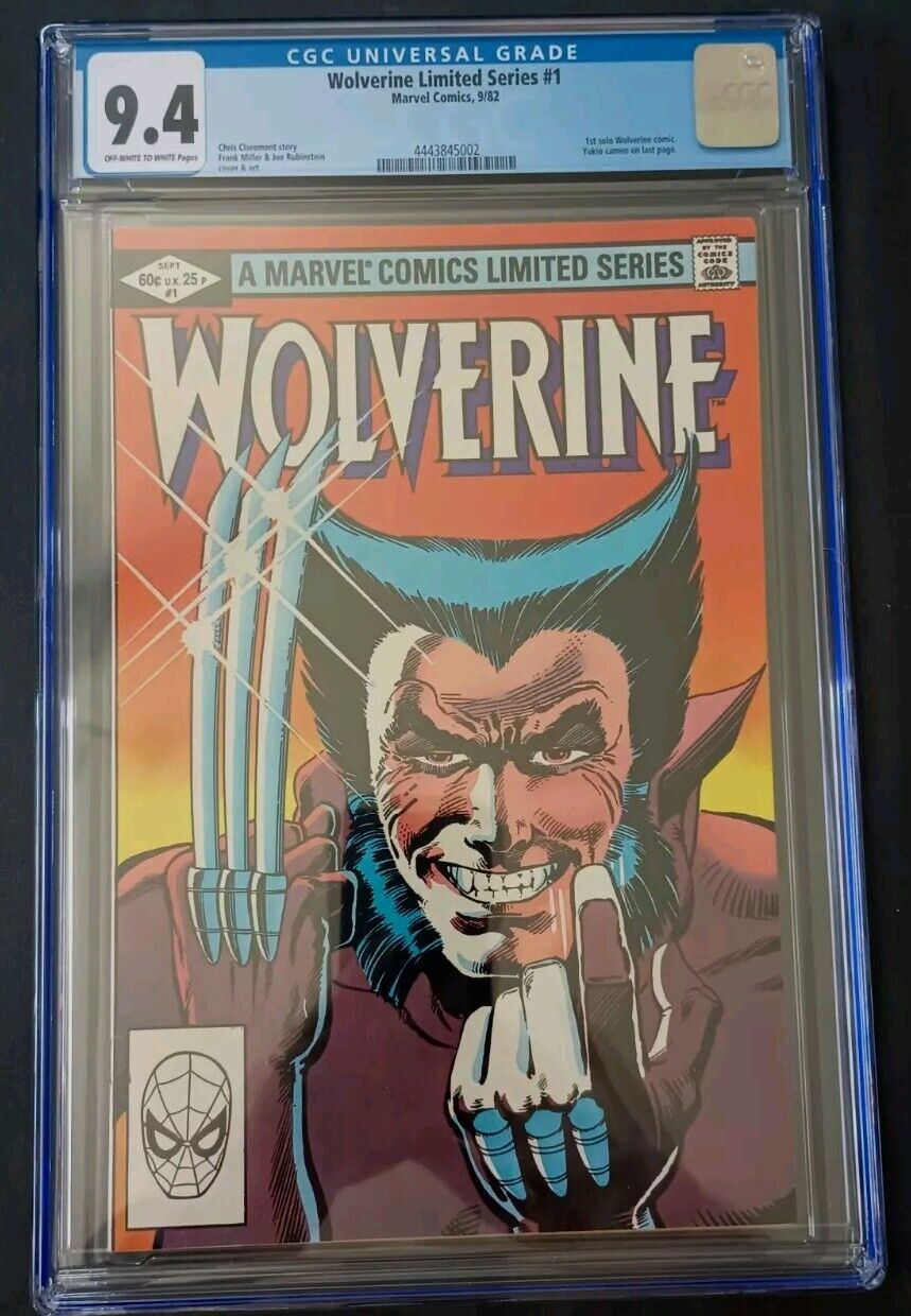 Marvel Comics *CGC 9.4* Wolverine #1 1982 **1st Solo Appearance** Frank Miller